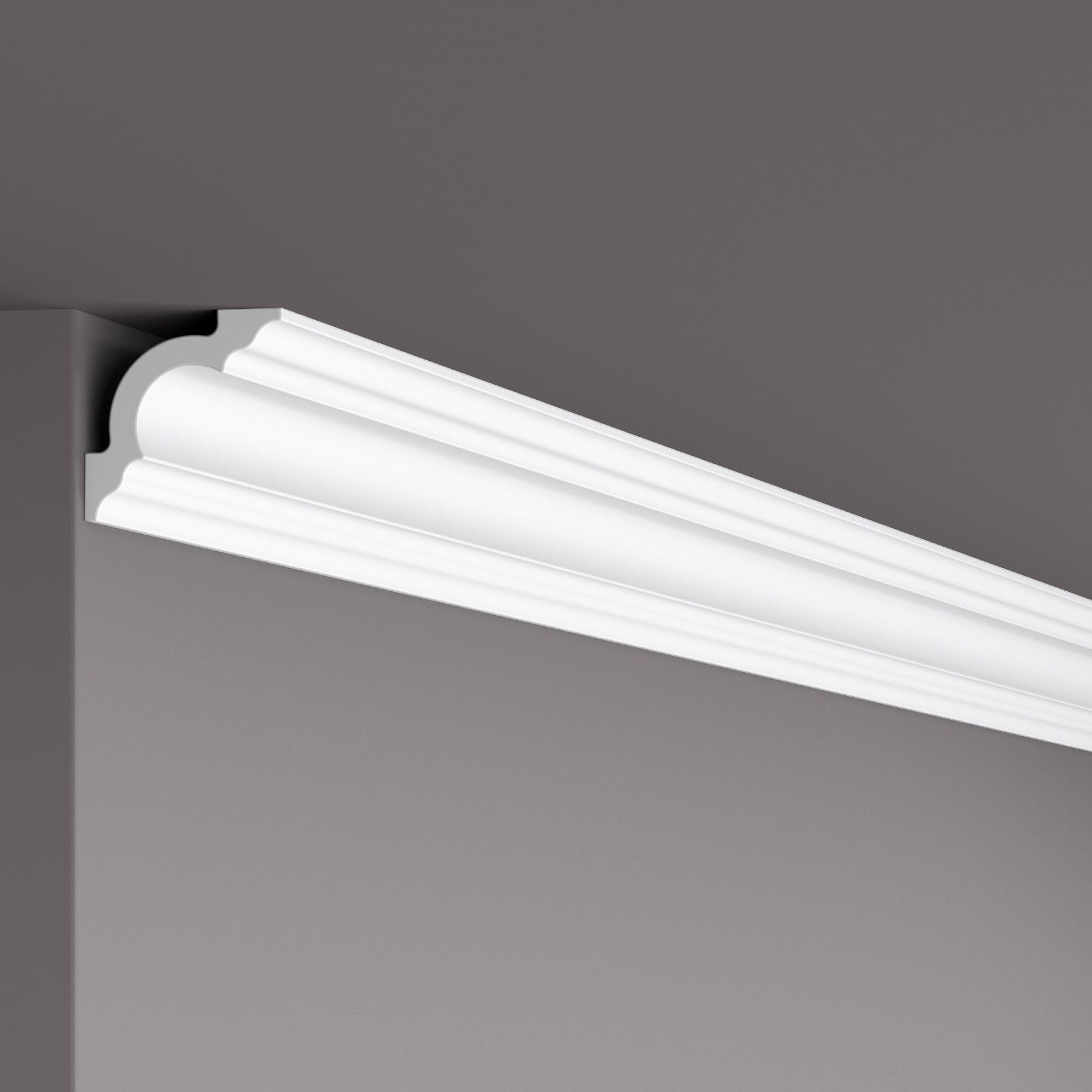 Потолочный плинтус под покраску NMC LX50 (A2) 2000×50×50